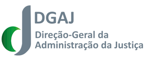 Logótipo do sítio Web da DGAJ.